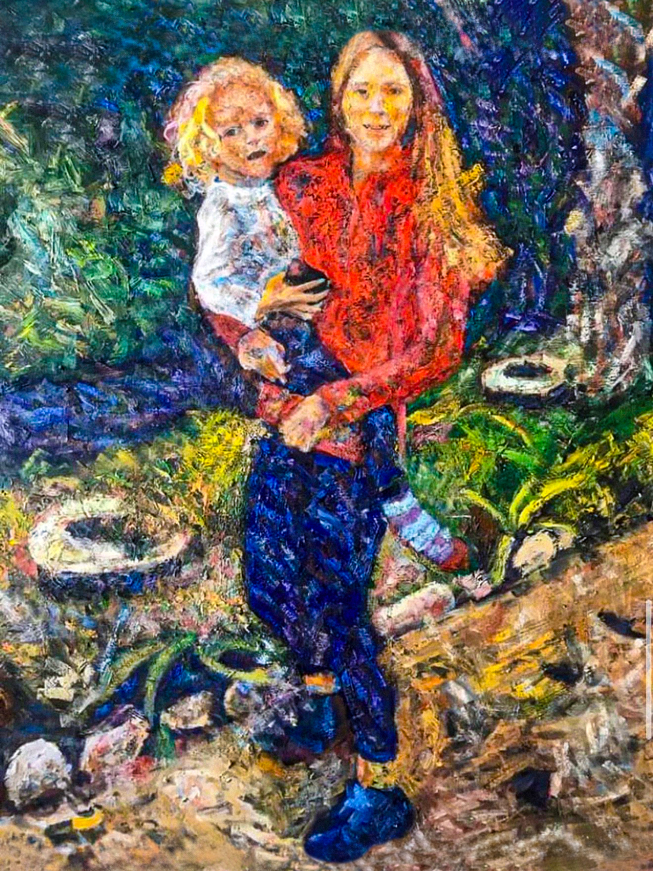 Mother and Child — Oil on Canvas